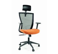 Кресло компьютерное SIGNAL Q-328H черный/оранжевый