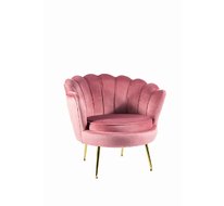 Кресло SIGNAL CAMELLIA Velvet Bluvel 52 античный розовый/золотой