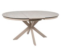 Стол обеденный SIGNAL PORTO Ceramic 120 раскладной (бежевый травертин/кашемир)
