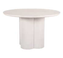 Стол обеденный SIGNAL ROSALIA 120 (светло-серый)