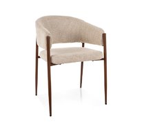 Стул SIGNAL AKITA D t.255 (светло-бежевый/орех)