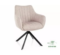 Стул SIGNAL AZALIA Leo 23 (светло-бежевый/черный), поворотный