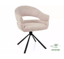 Стул SIGNAL BORGO Leo 23 (светло-бежевый/черный), поворотный