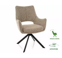 Стул SIGNAL FINO II Noelle 33 (темно-бежевый/черный), поворотный