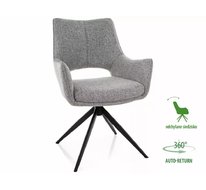 Стул SIGNAL FINO II Noelle 09 (серый/черный), поворотный