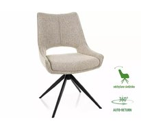 Стул SIGNAL FINO I Noelle 30 (бежевый/черный), поворотный