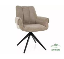 Стул SIGNAL GIO t.250 (бежевый/черный), поворотный