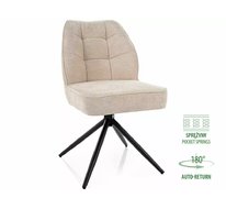 Стул SIGNAL JOHN Raven 24 (бежевый/черный), поворотный