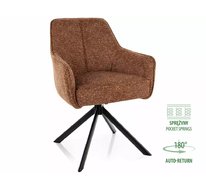 Стул SIGNAL NOTTI Leo 35 (коричневый/черный), поворотный