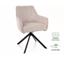 Стул SIGNAL NOTTI Leo 23 (светло-бежевый/черный), поворотный