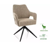 Стул SIGNAL OLSEN Noelle 33 (темно-бежевый/черный), поворотный