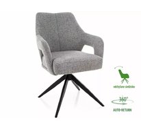 Стул SIGNAL OLSEN Noelle 09 (серый/черный), поворотный