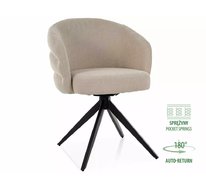 Стул SIGNAL ORES t.251 (светло-бежевый/черный), поворотный