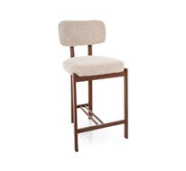 Стул барный SIGNAL MISAKI H-2 t.255 (светло-бежевый/орех)