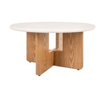 Стол журнальный SIGNAL ALMA (экрю/дуб) 80