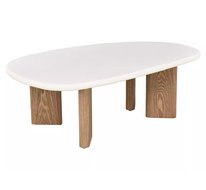 Стол журнальный SIGNAL ALPEN (экрю/дуб) 130/80