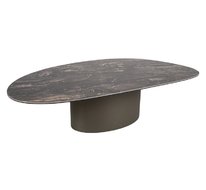 Стол журнальный SIGNAL BELLO A Ceramic (черный Vulcano/медный) 140/80