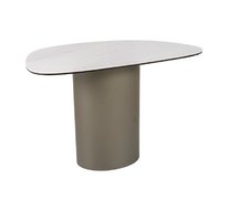 Стол журнальный SIGNAL BELLO B Ceramic (белый Nature Claud/медный) 75/50