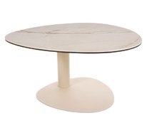 Стол журнальный SIGNAL CIAO A Ceramic (бежевый Amazonia/кашемир) 74/74