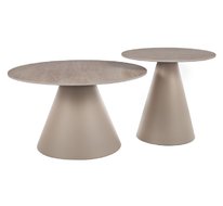Комплект SIGNAL HILL II (2 стола журнальных) травертин/кашемир