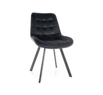 Стул кухонный Signal MONTI Velvet Bluvel 19 поворотный (черный/черный)