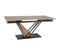 Стол обеденный Signal GENESIS Legno 180 раскладной (эффект дерева/дуб/черный)