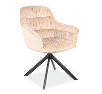 Стул Signal ASTORIA Velvet Bluvel 28 (бежевый/черный мат) 