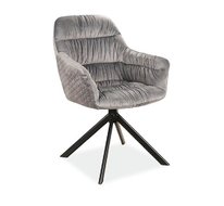 Стул Signal ASTORIA Velvet Bluvel 14 (серый/черный мат) 