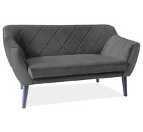 Диван SIGNAL KARO 2 VELVET Bluvel19 (черный/венге)